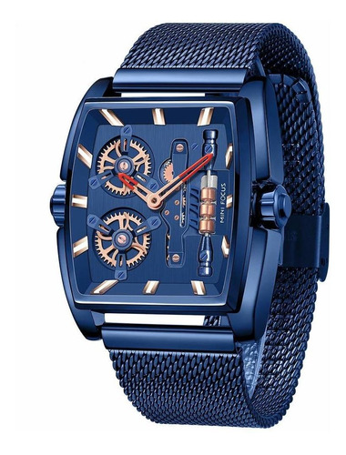 Reloj Hombre Cagarny Karnfjja-bl Cuarzo 26mm Pulso Azul