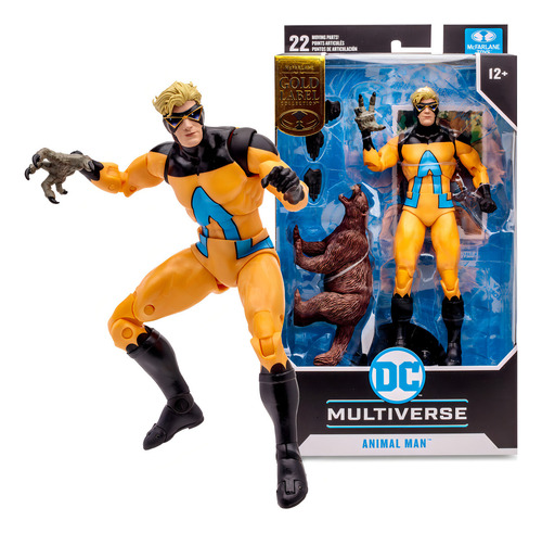 Mcfarlane Figura De Accion: Dc Comics - Animalman Gold Label