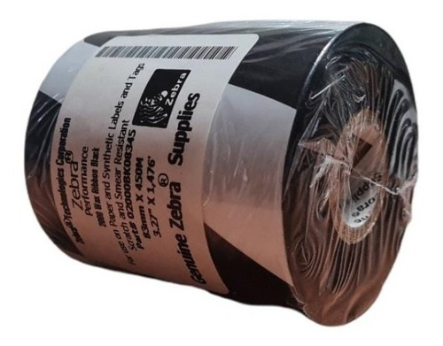 Paquete De 6 Ribbon De Cera 83x450 Mts Zebra 02000bk08345