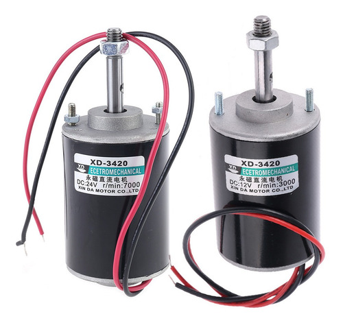 Imagen 2 de 10 de 12/24v 30w Imán Permanente Eléctrico Dc Motor De Alta Veloci