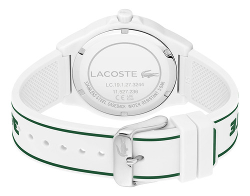 Reloj Lacoste Neocroc Para Mujer De Silicona 2001347 Blanco