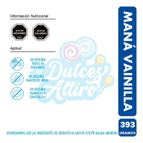 Galletas Dulces Sabor Vainilla -maná (paquete Con 393g)
