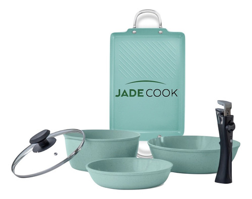 Batería De Cocina Jade Smart 5 Piezas + Comal Xl Jade Cook