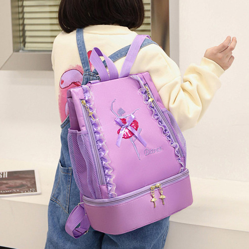 Bolsa De Baile De Ballet Con Cierre De Ballet Para Niña, Par