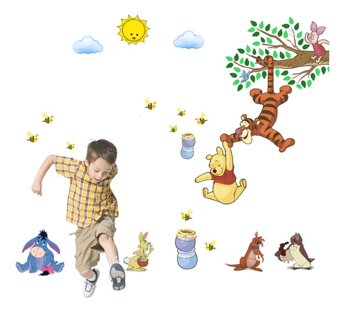 Vinilo Decora Infantil Vinil Winnie Pooh +instalacion Envio