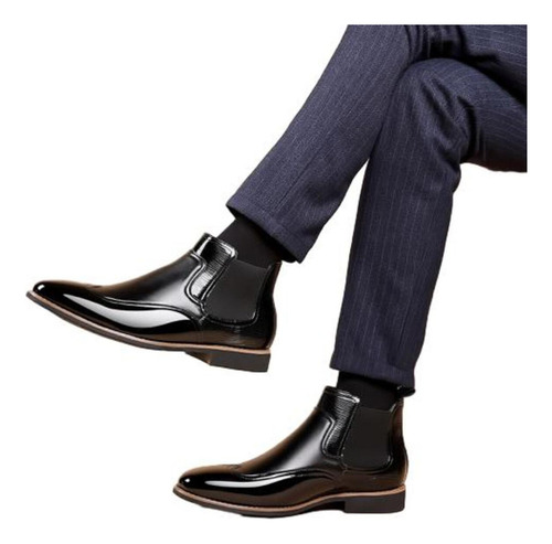 Botas Hombre Negras Casuales Vaqueras Chelsea Martin Botines