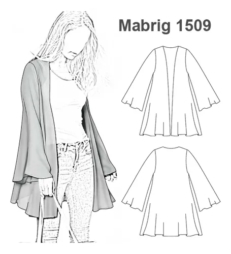 Moldes / Patrones Abrigo Capa Mujer