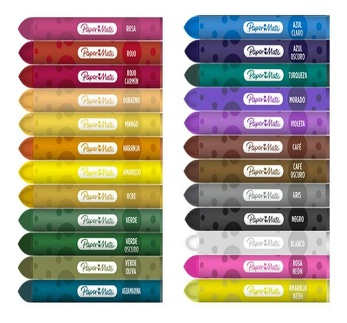 Crayones Paper Mate Jumbo Caja Con 24 Piezas