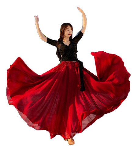 Falda De Baile Oriental Swing Bellydance Para Mujer Performa