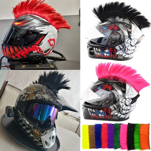 Moicana Para Casco Motociclista, Mohawk.