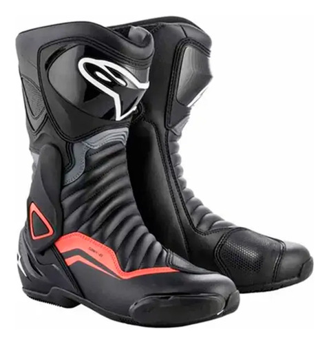 Bota Alpinestars Novo Smx 6 V2 Preto/cinza/vermelho  41 Br