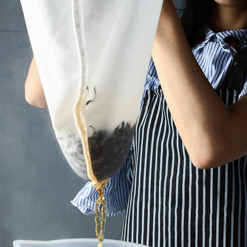 Colador De Filtro De Café De Tela Con Mango De Acero L