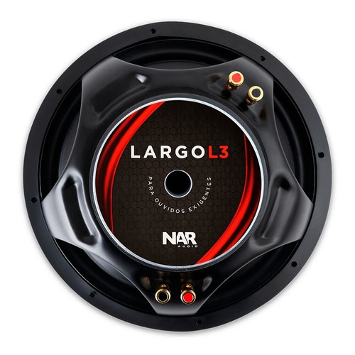 Subwoofer Nar Audio Largo 12'' 1222swl3 400w Rms 2 + 2 Ohms