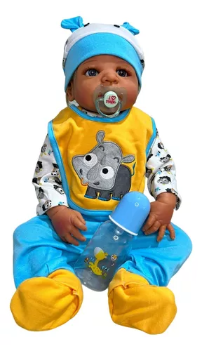 Bebe Reborn Menino 100% Silicone 57 Cm - 12x Sem Juros- Dino