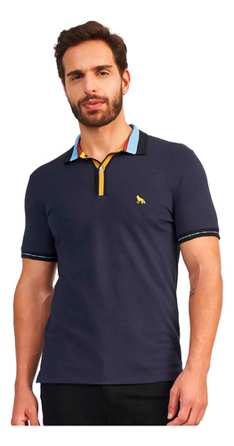 Camisa Polo Acostamento Modern Ou24 Marinho Masculino