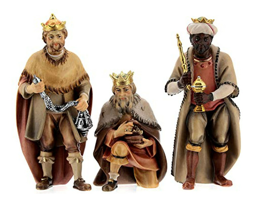 Nacimiento Reyes Magos Val Gardena 12 Cm