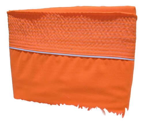 Juego De Sábanas King Size Hotelera Multiagujas 600 Hilos Naranja Liso