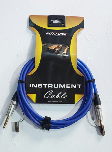 Cable Plug A Plug De Instrumentos Roxtone Premium 3 Mtr Azul