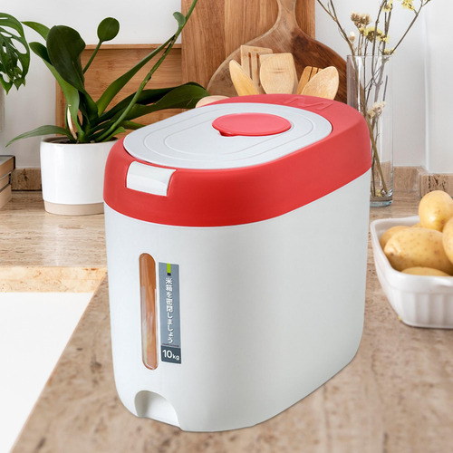 Contenedor De Comida Seca, Dispensador De Arroz, Caja De