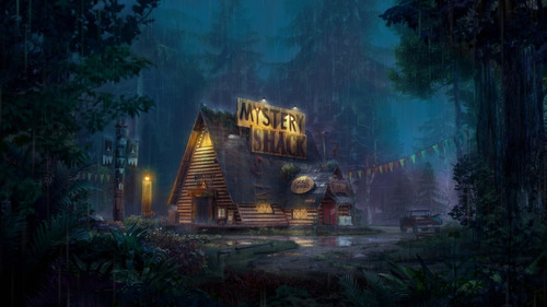 Póster Gravity Falls Cabaña Del Misterio Vida Real Papel Hd | Meses sin  intereses