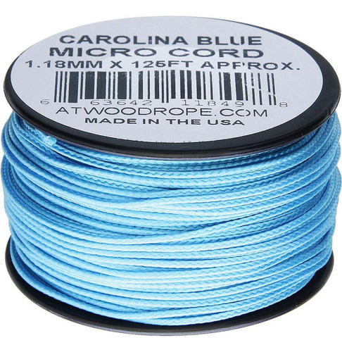 Atwood Rope Mfg Micro Cable 125ft Carolina Azul