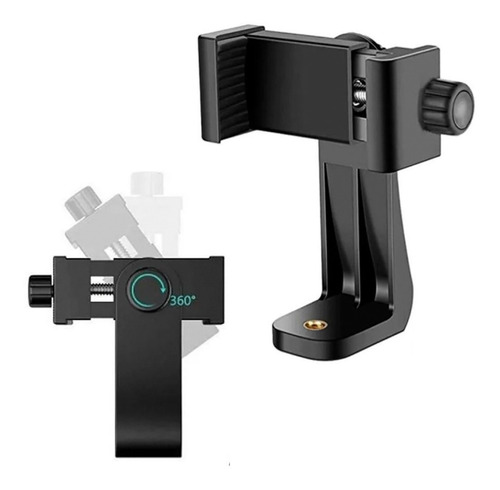 Imagen 2 de 10 de Soporte Adaptador De Celular Para Tripode Y Monopod