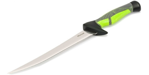 Cuchillo Filetero Mustad Mt099 Mango Verde Grip Deluxe 8'' Color Verde lima