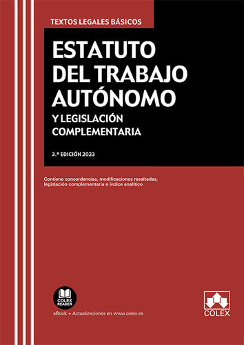 Libro Estatuto Del Trabajo Autonomo Y Legislacion Complem...