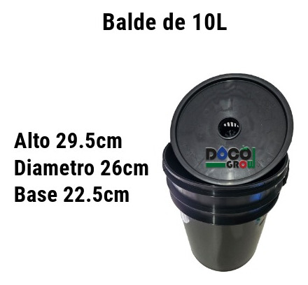 Kit Cultivo Hidropónico Indoor X 4 Baldes 10l