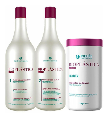 Richée Bioplastica + Biobtx Repositor De Massa 1kg