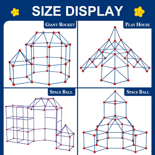 Kit De Construcción De Fuertes Para Niños Juego Creativo