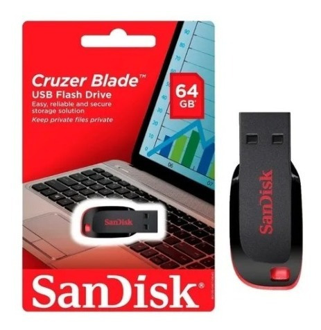 Pendrive 64gb Sandisk Usb Almacenamiento Pc Laptop Computad