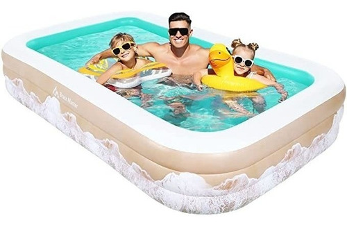 Piscina Inflable, 118 X 72 X 22 Pulgadas, Piscina Inflable .