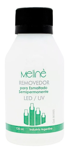 Meline Removedor Para Esmalte Uñas Semipermanentes 120 Ml