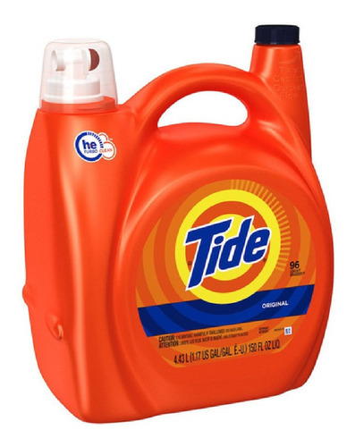 Tide Orange Detergente He Original 96ld 4.43l Caja 4 Uds