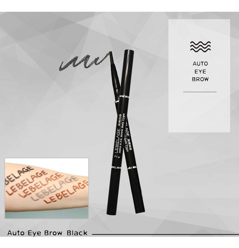 Eyebrow Negro / Lapiz Con Cepillo Coreano Para Cejas (1pz)