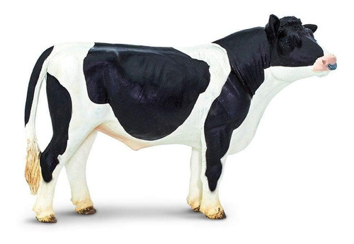 Figura Safari Toro Holstein Juguete Realista C/ Textura Febo