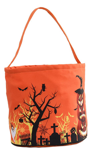 Portable Halloween Trick Bag Tote Handbag Storage Supplies
