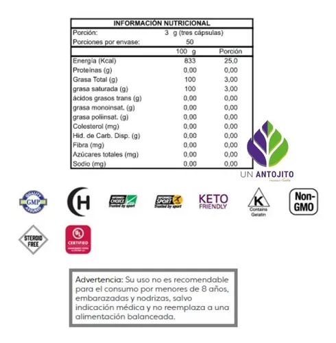 Mct Oil 1000 Termogenico Keto Control Peso Energia Now Usa