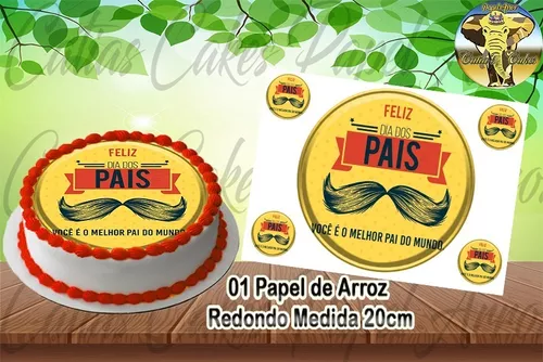 Papel De Arroz Redondo 20 Cm Comestível Para Bolo Flork Meme