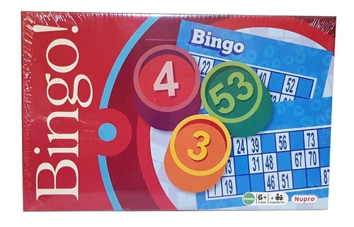 Bingo Clasico Nupro Juego De Mesa Tarjetas Carton 1024