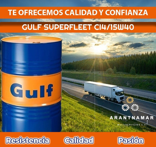 Tambores  Diesel 15w40 Gulf