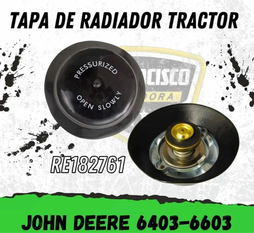 Tapa De Radiador Tractor John Deere Re182761