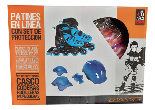 Imagen 2 de 5 de Rollers Con Set De Proteccion Rave 2 En 1 Jeg Ik0094 El Gato