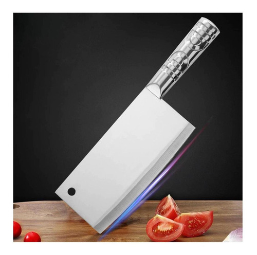 Cuchillo Con Acero Inox Y Madera, Mxrpp-001, 1 Pza, 32x11x3c Color Plata
