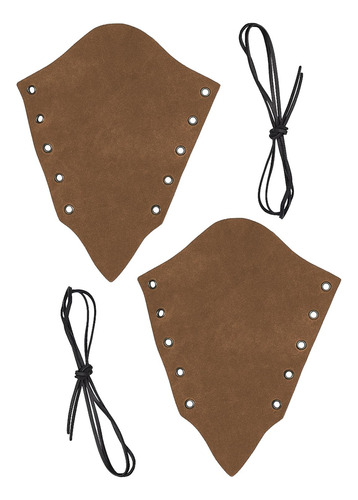 Conjunto De Braçadeiras Medievais Luvas Marrom Claro