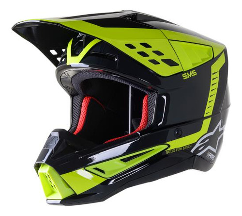 Casco Cross S-m5 Beam Ngo/ama Fluo