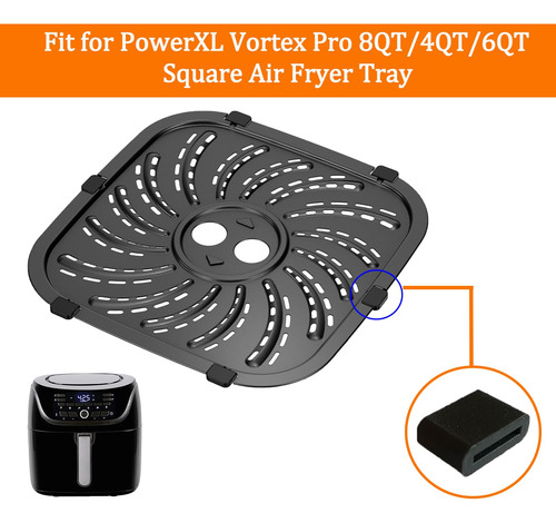 Freidoras De Aire Vortex Pro De 4 Qt/8 Qt/6 Qt De 8 Pzas Fre