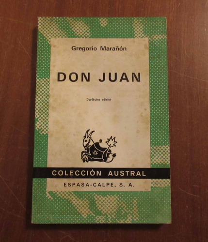 Libro Gregorio Marañon - Don Juan