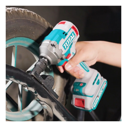 Combo Llave De Impacto + Pistola De Calor + Pulidora Total Color Azul Petróleo